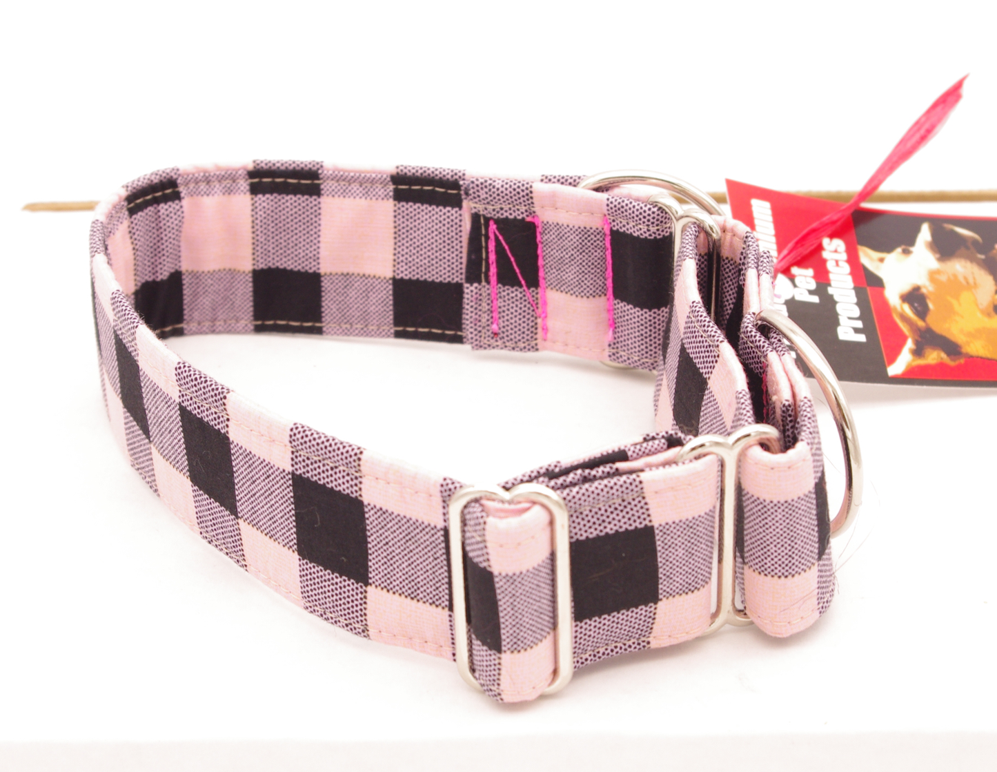 Pink Plaid Martingale