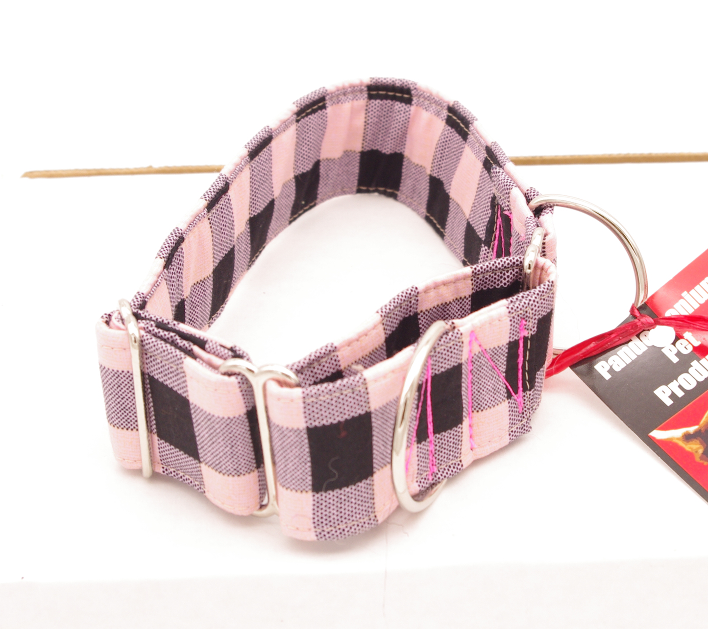 Pink Plaid Martingale