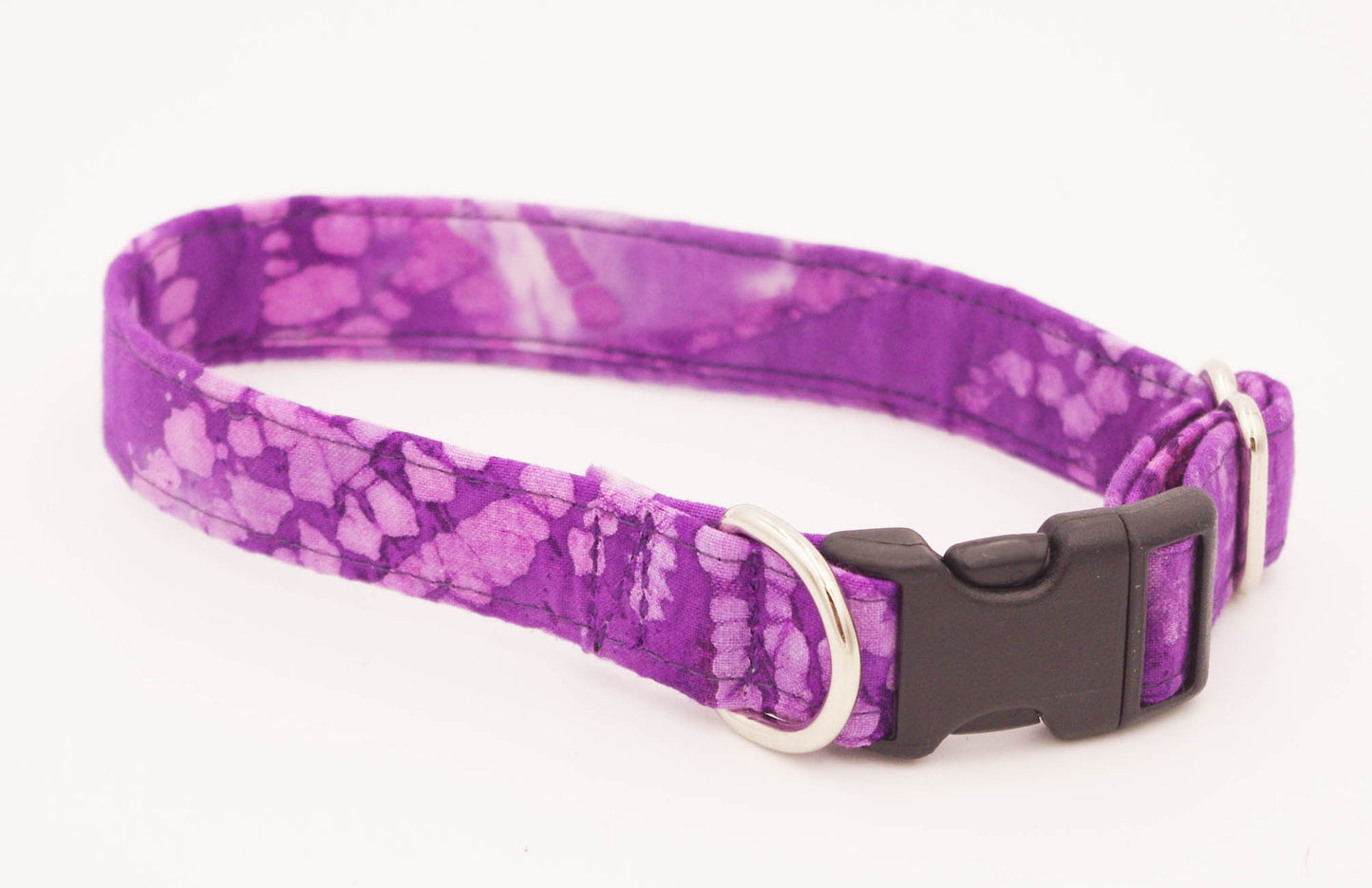 Purple Batik Fabric Collar