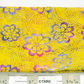 Batik - purple flowers on yellow