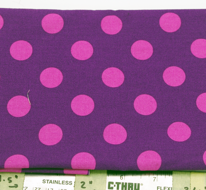 Pink dots on purple