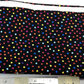 Rainbow dots on black