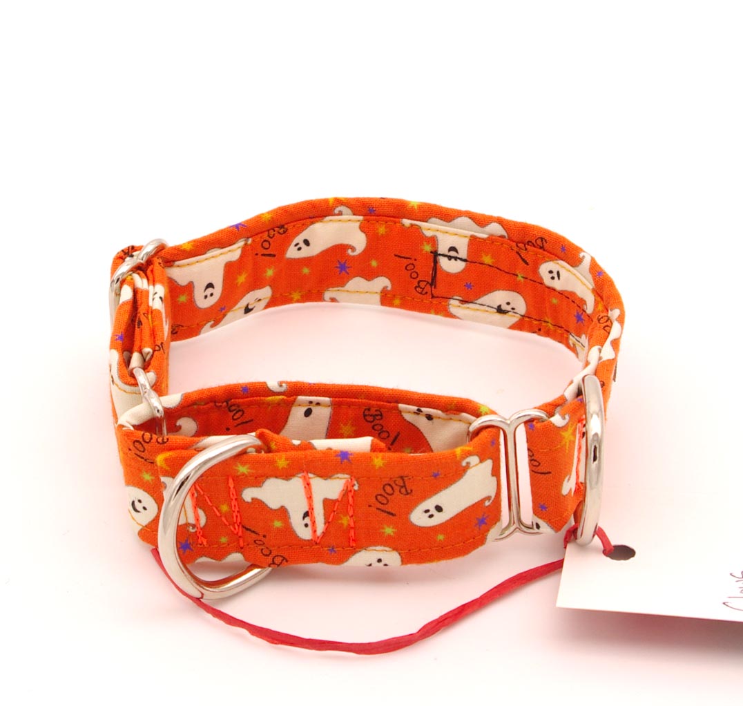 Small - 1 inch wide - Glowing Ghosts Martingale