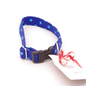 Blue Polka Dots - Small, 3/4" wide collar