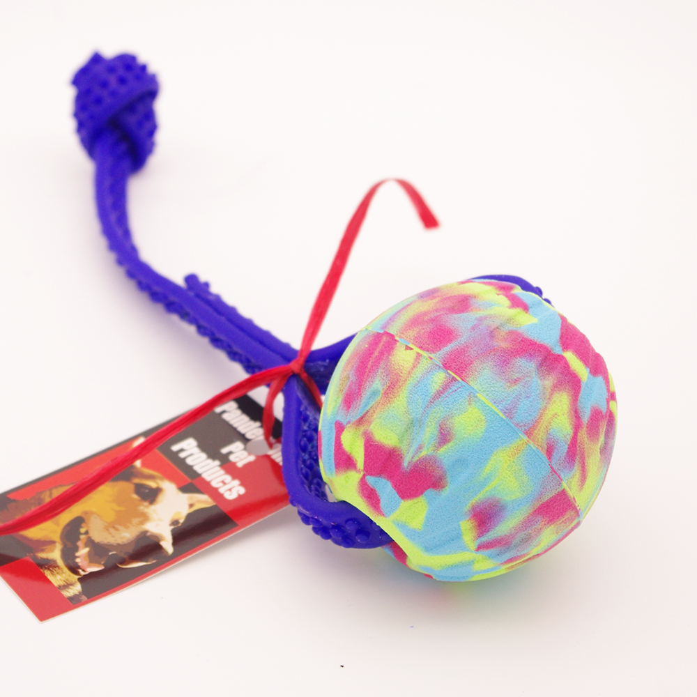 EVA Foam Ball (7cm) with Grippy Biothane Handle