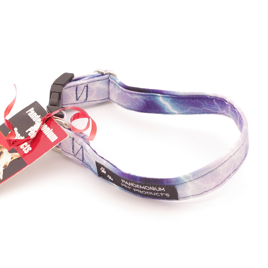 Blue Lightning - Small, 3/4" wide collar