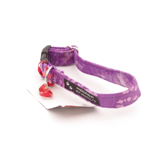 Purple Batik - Small, 3/4" wide collar