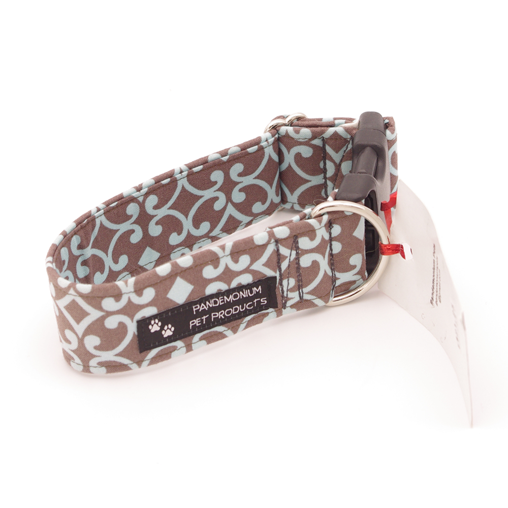 Blue and Brown Mosaic - Small, 1.5" Wide collar