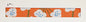 White Flowers on Orange Martingale